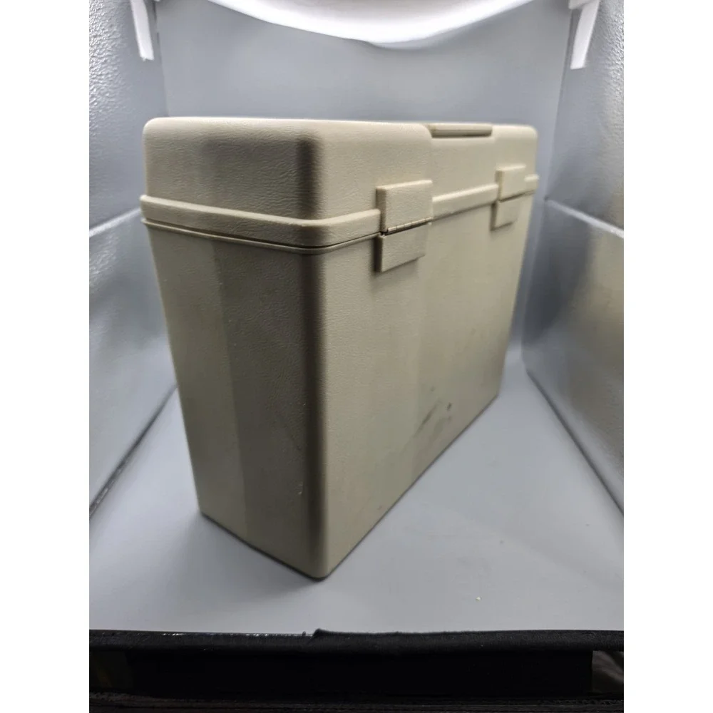 Vintage Sterling Plastics Multi File #274 Portable File Box Case Beige USA